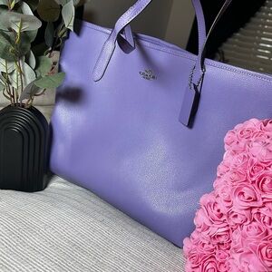 Coach Purple Tote Bag